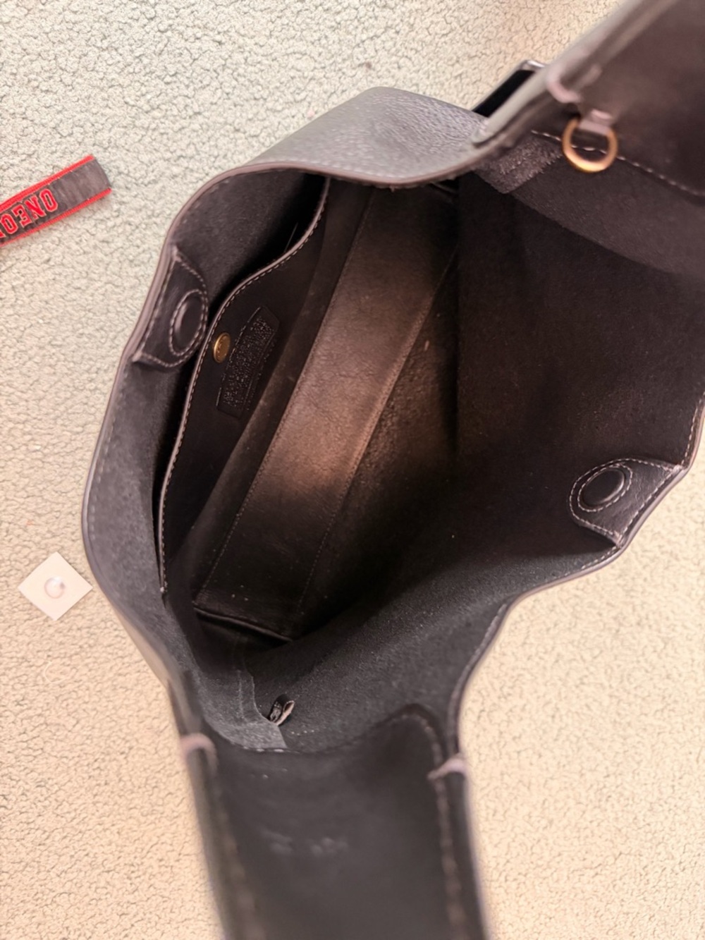 Coach Brooklyn 28 Black Leather Shoulder Bag - Picture 3 of 4